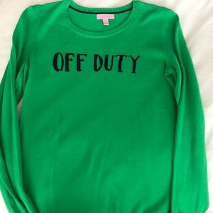 Lilly Pulitzer Green Off Duty Sweater